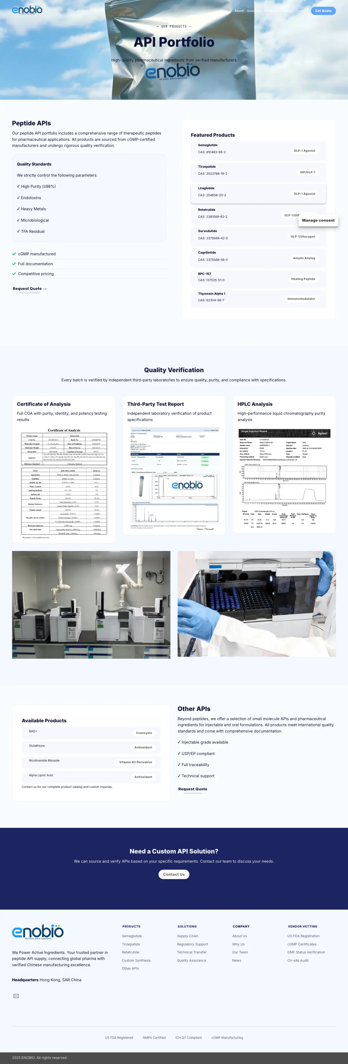 EnoBio Products page