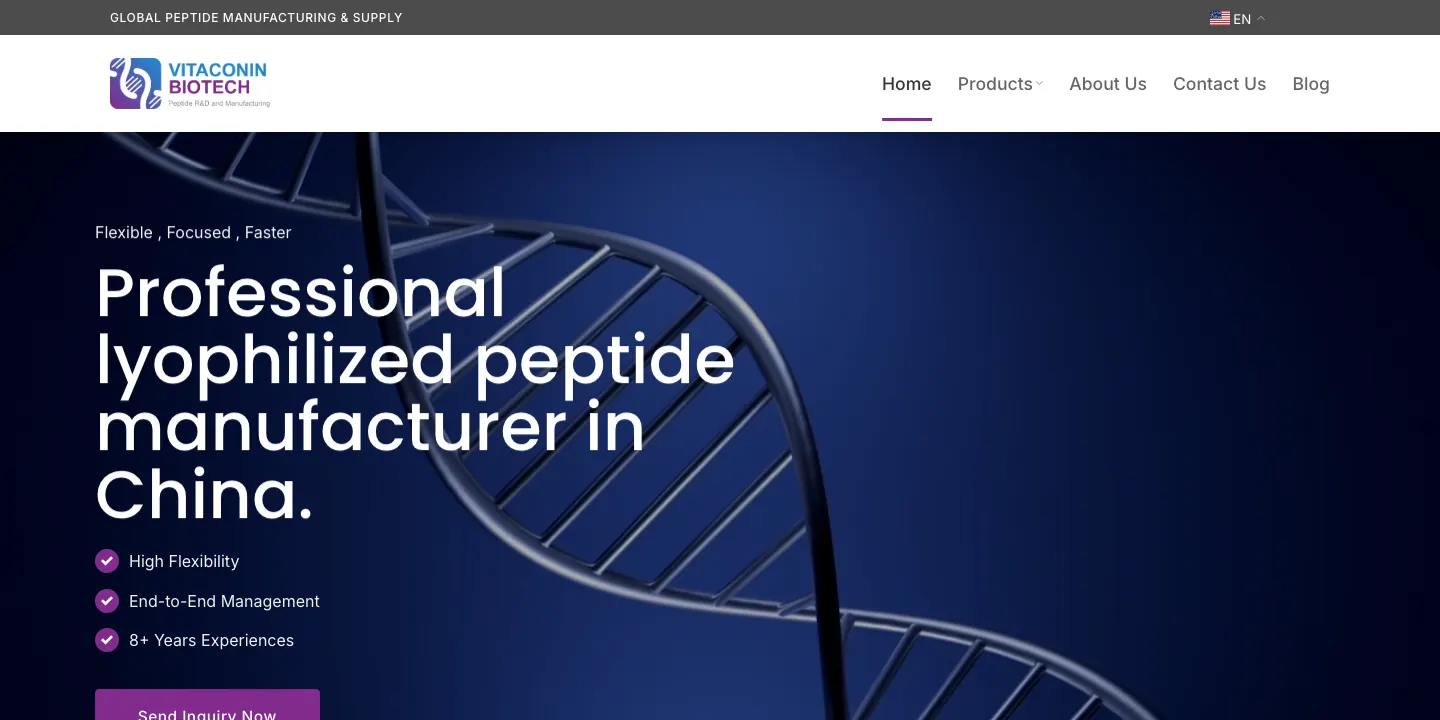 Vitaconin website homepage